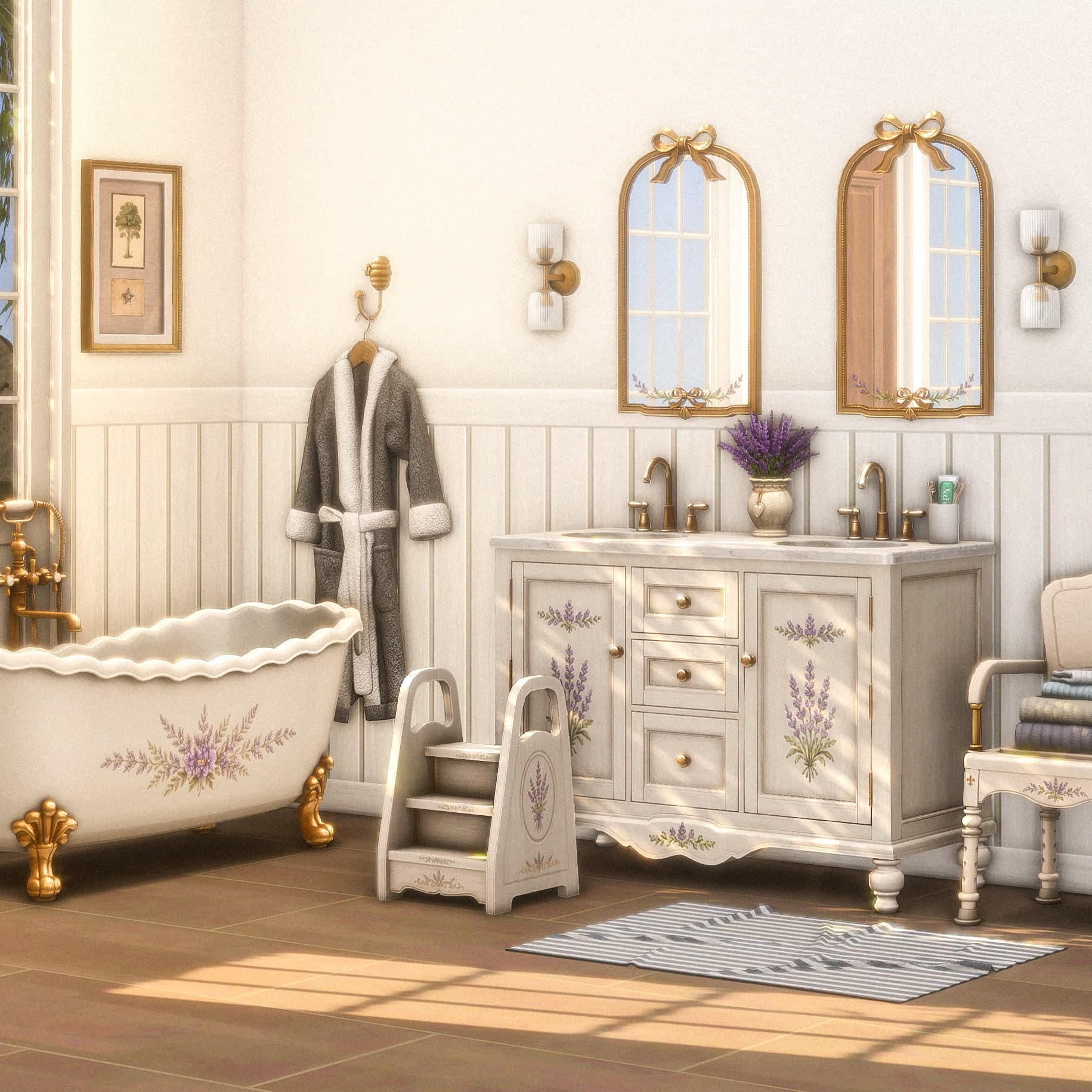 Галерея мода Набор для ванной Lavender Family Bathroom #1